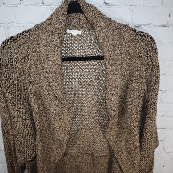 Maurices Brown Knit Cardigan Women's Size XL - Picture 2 of 5